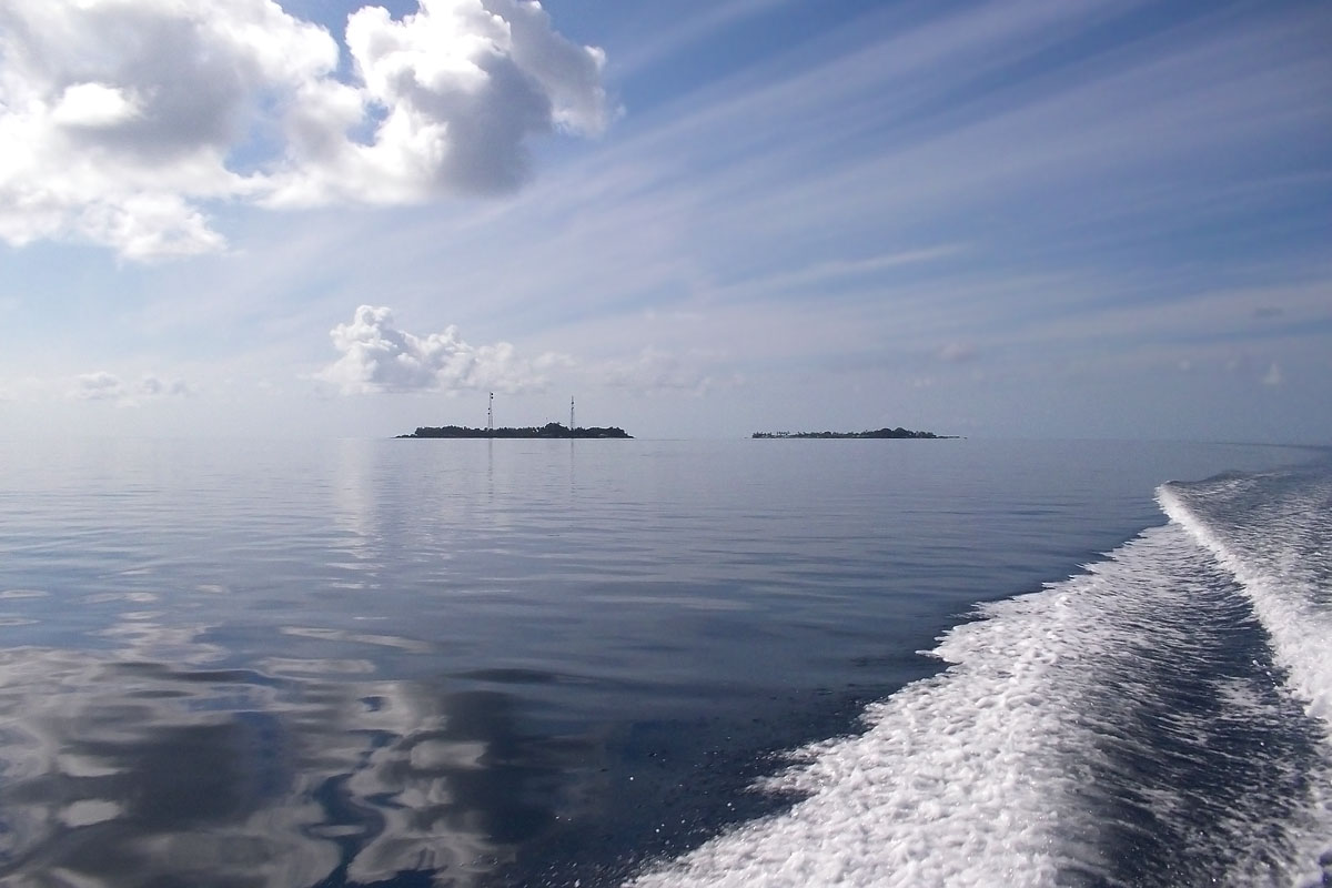 maldive maldives atollo felidhoo vaavu atoll barca veloce scia