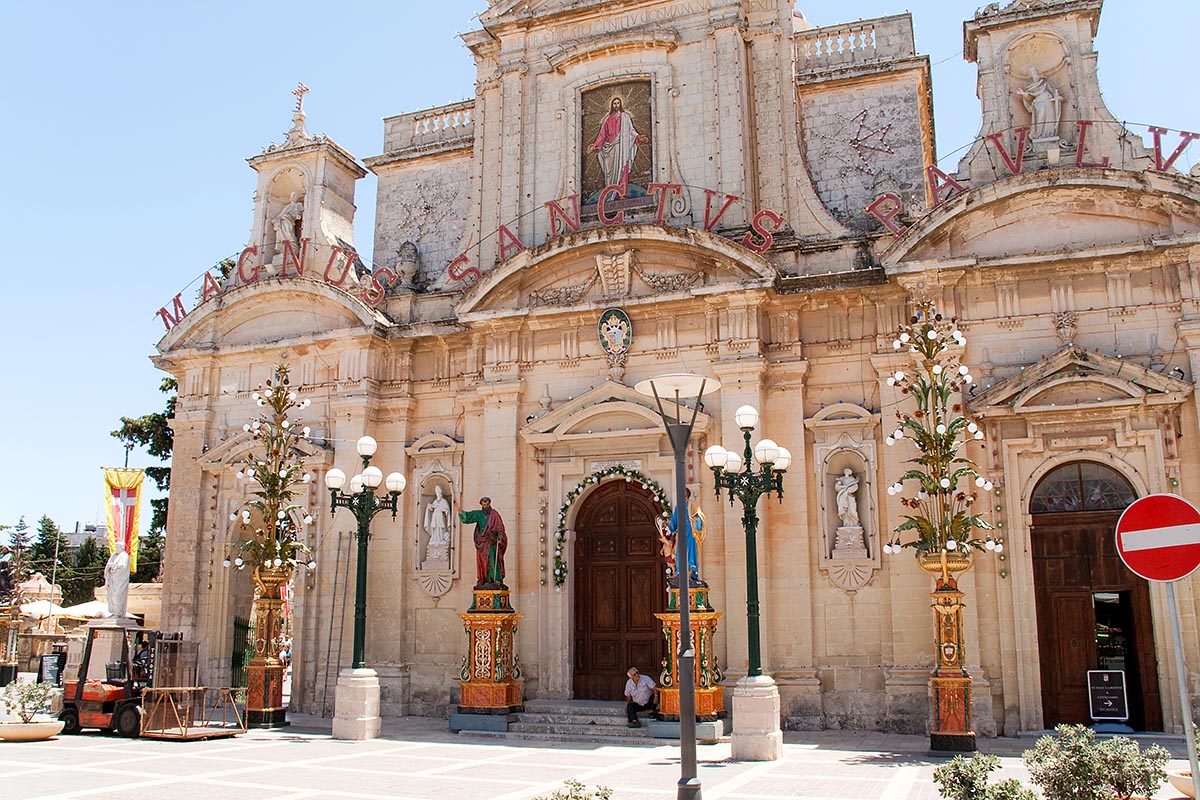 sanctus paulus st paolo church chiesa magnus Rabat Ir-Rabat town malta sea mare vacanze holiday island isola