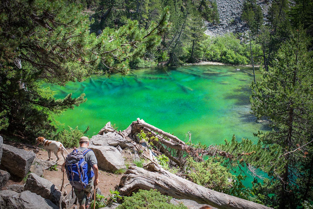 lago verde green lake piemonte bardonecchia valle stretta trekking camminata sentiero montagna mountain