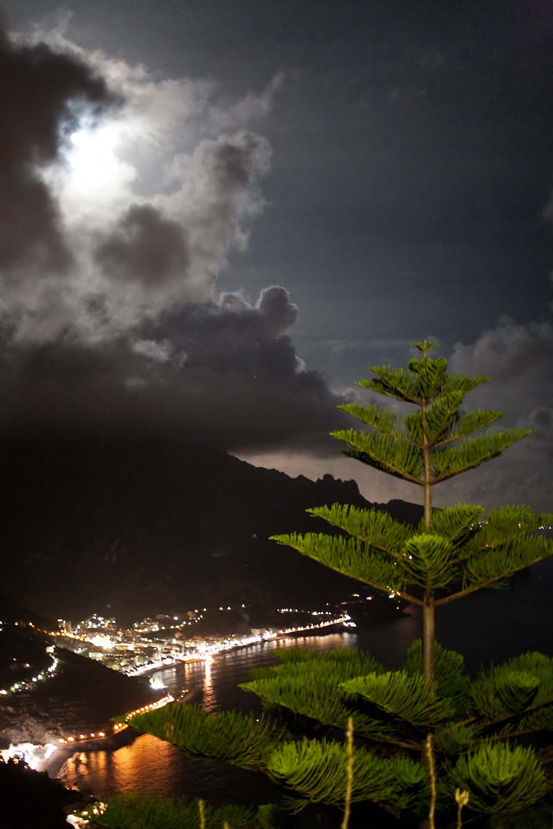 panorama costiera notte night view ravello campania Canon 35mm f/1.4 5d ff