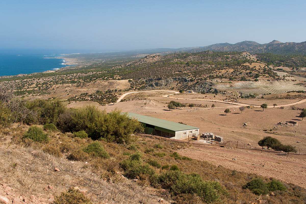 view panorama lara beach road street strada raw sterrata cipro cyprus holiday vacanze sea mare Πάφος Pafos Polis