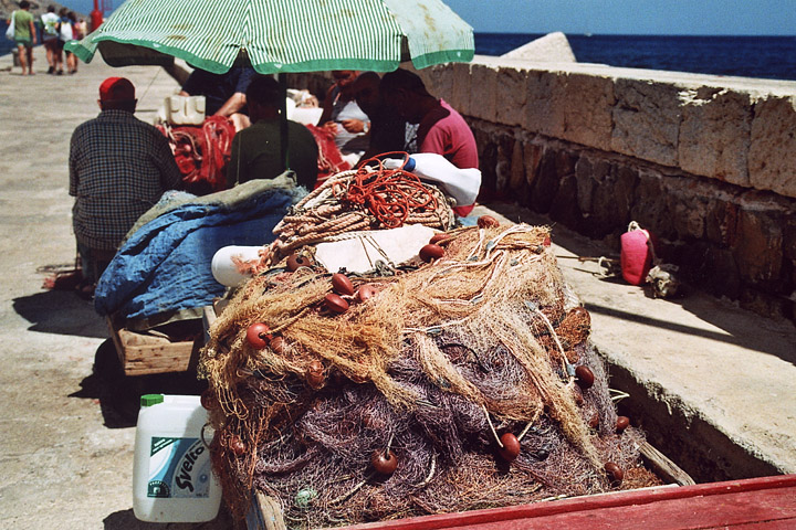 reti da pesca marittimo isole egadi porto vecchio pescatori