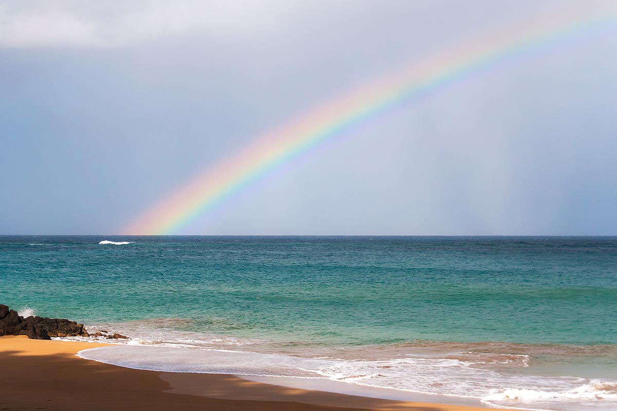 rainbow arcobaleno mare sea beach seven colours full spiaggia storm after dopo temporale Guadeloupe guadalupa french caribbean antille francesi basse terre canon 400d sigma 18-200