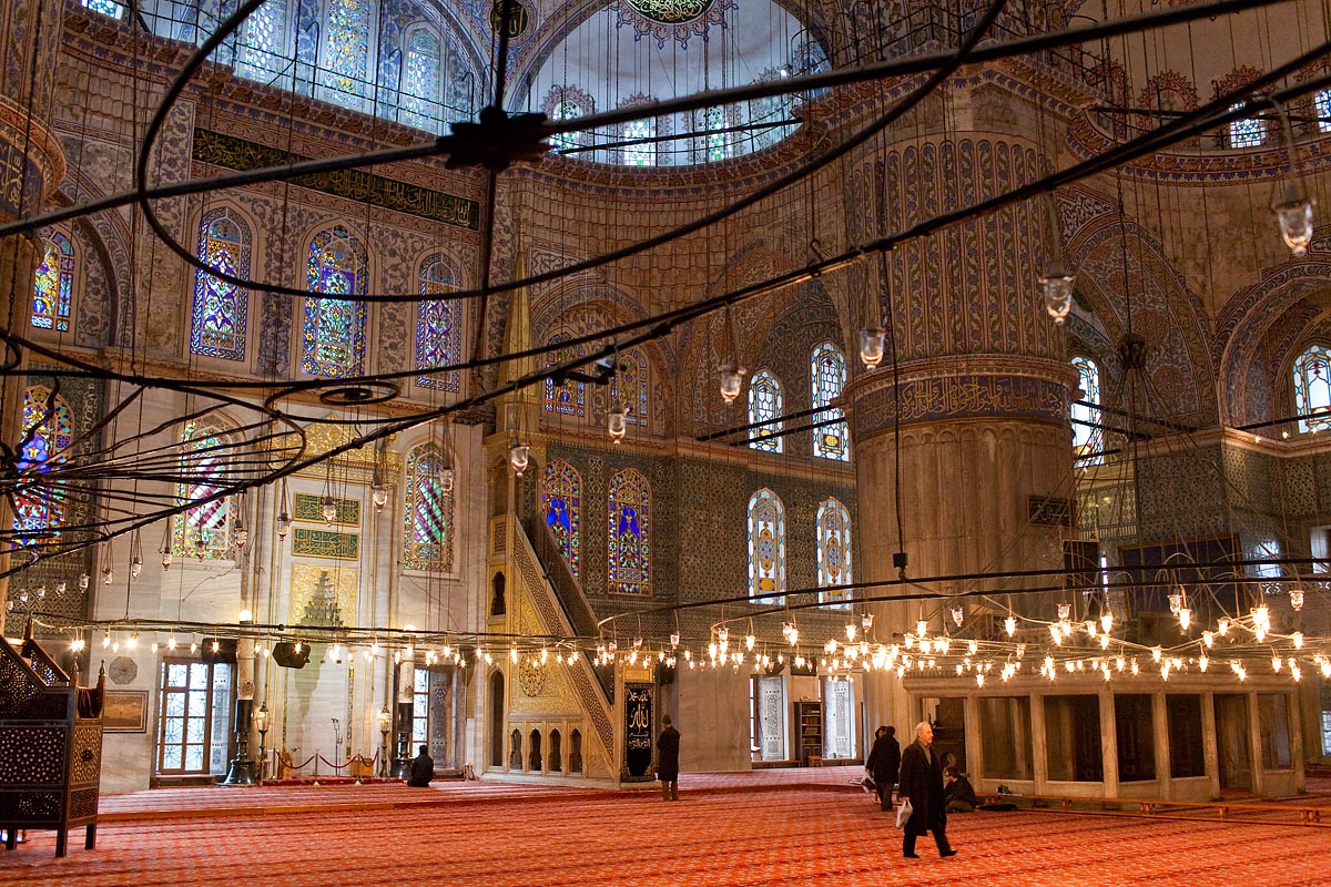 interno indoors moschea blu blue mosque istanbul instanbul turchia canon 5d 35mm f/1.4 1.4