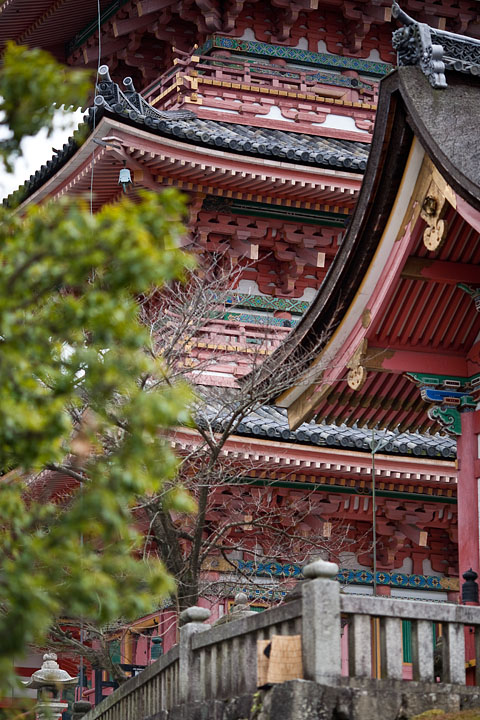 kyoto Kiyomizu-dera Temple pagoda tempio templio