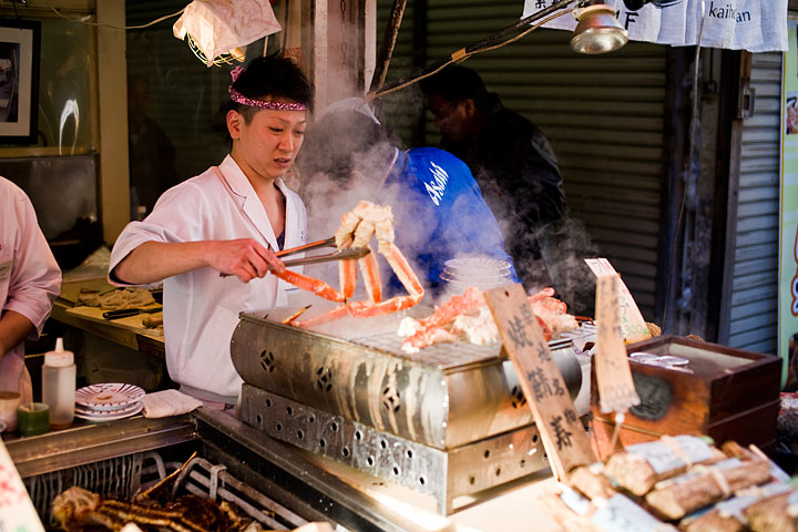 giappone japan tokyo chele granchio granseola aragosta negozio cucina giapponese